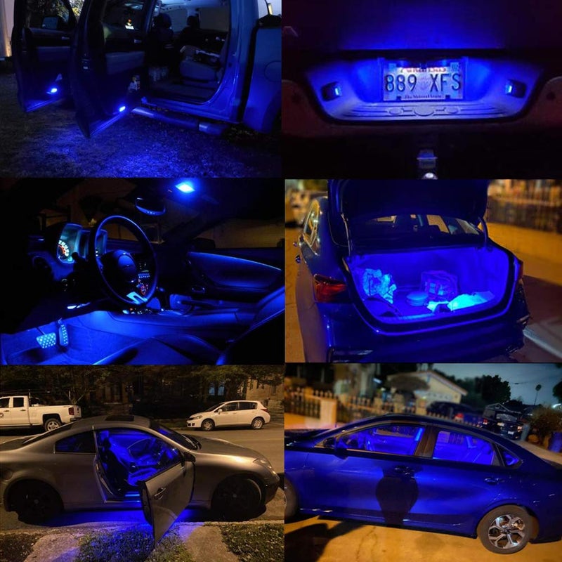 iBrightstar مصابيح LED زرقاء iBrightstar شديدة السطوع 3030 لشريحة 168 175 194 2825 W5W T10 - Image 5